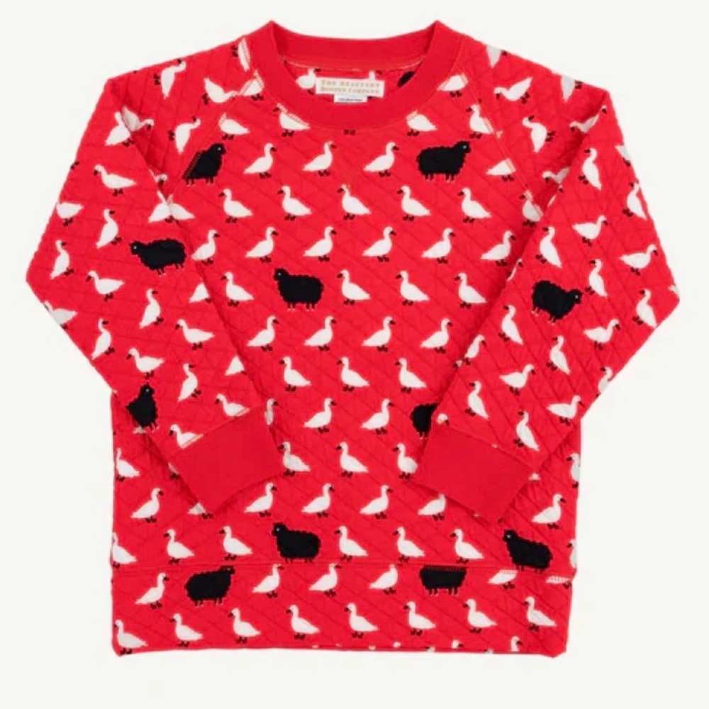 The Beaufort Bonnet Company Cassidy quilted crewneck, PLAY, 3t